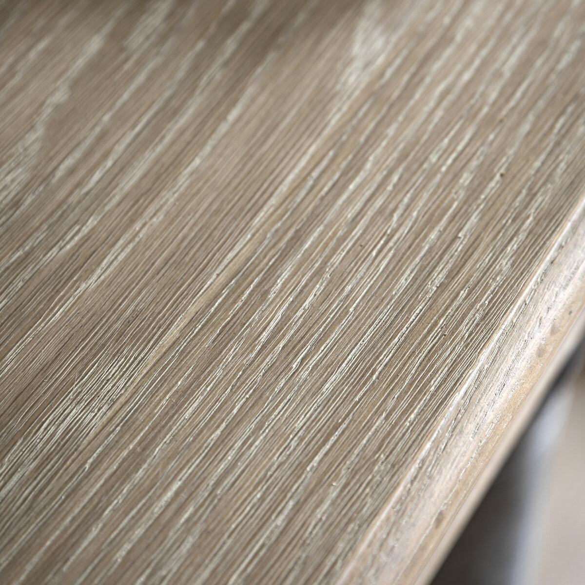 Ames Oak Console Table with Pompom Legs – image 6