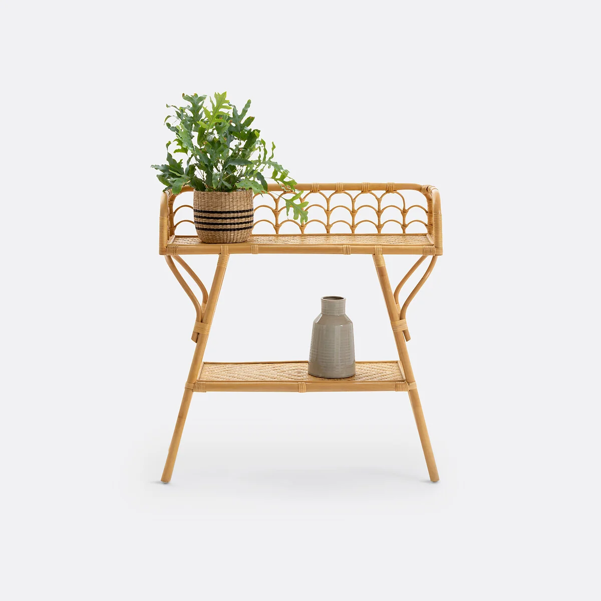 Malu Vintage Console Table in Rattan Cane – image 6