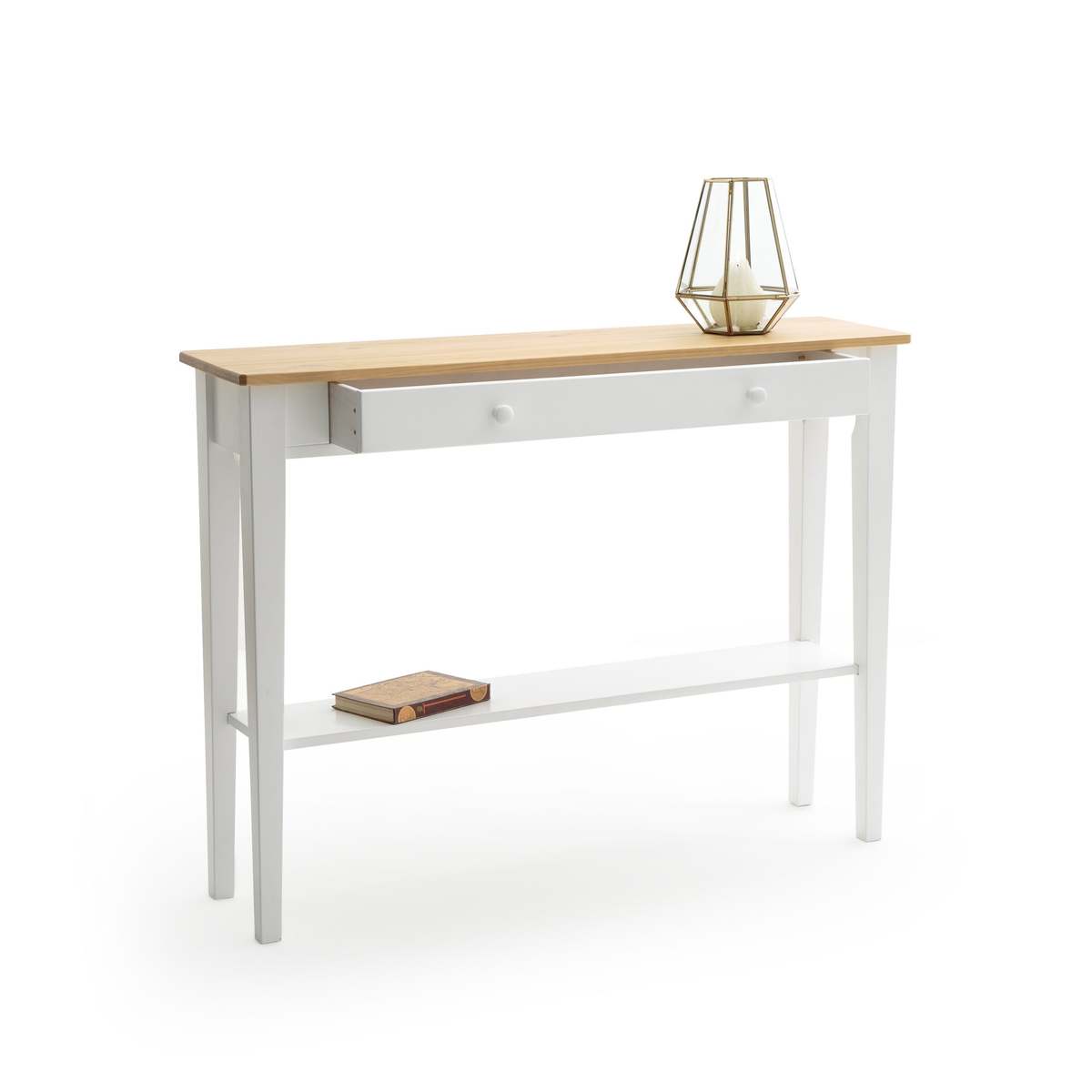 Alvina 1 Drawer Solid Pine Console Table – image 3
