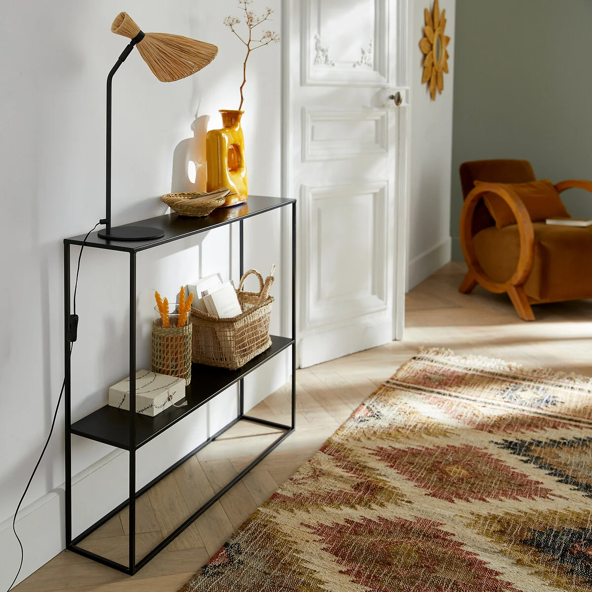 Miva 2-Tier Steel Console Table – image 2