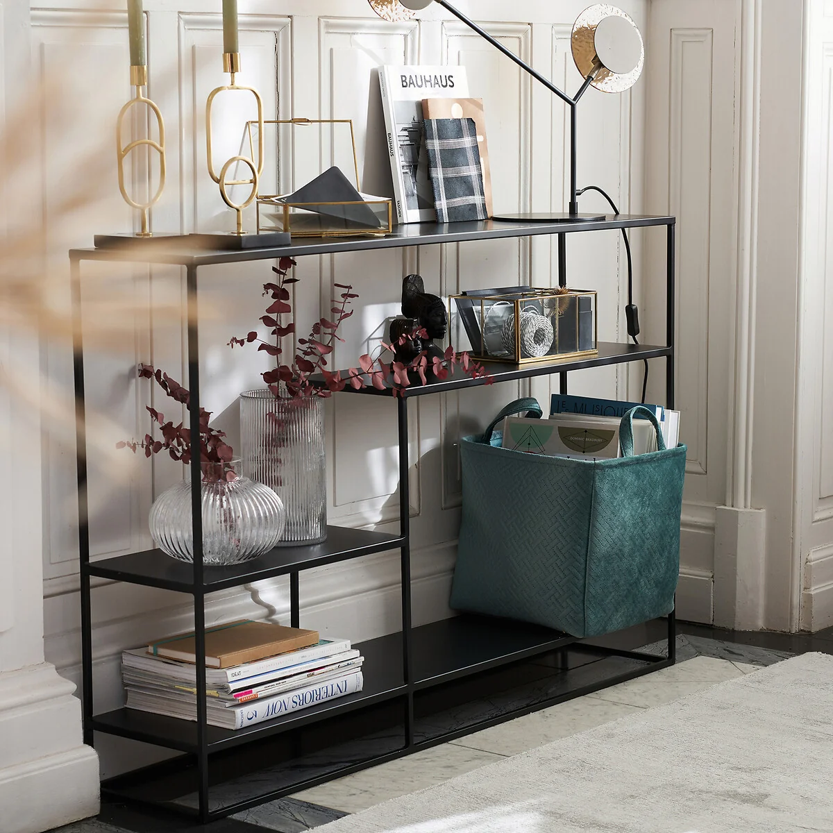 Miva Steel Asymmetric Console Table – image 2