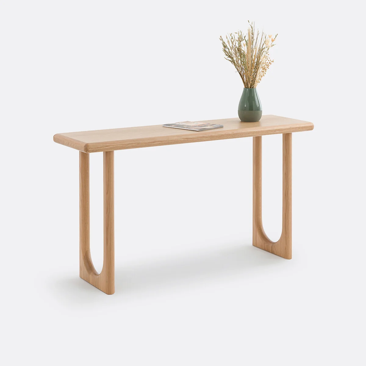 Douve Console Table in Solid Oak and Oak Veneer, L140cm – image 3