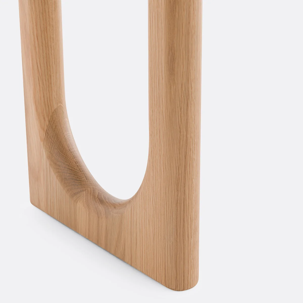Douve Console Table in Solid Oak and Oak Veneer, L140cm – image 7