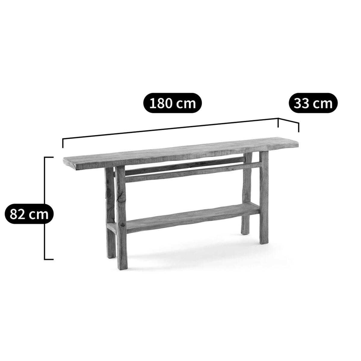 Sumiko XL Recycled Solid Elm Console Table – image 7