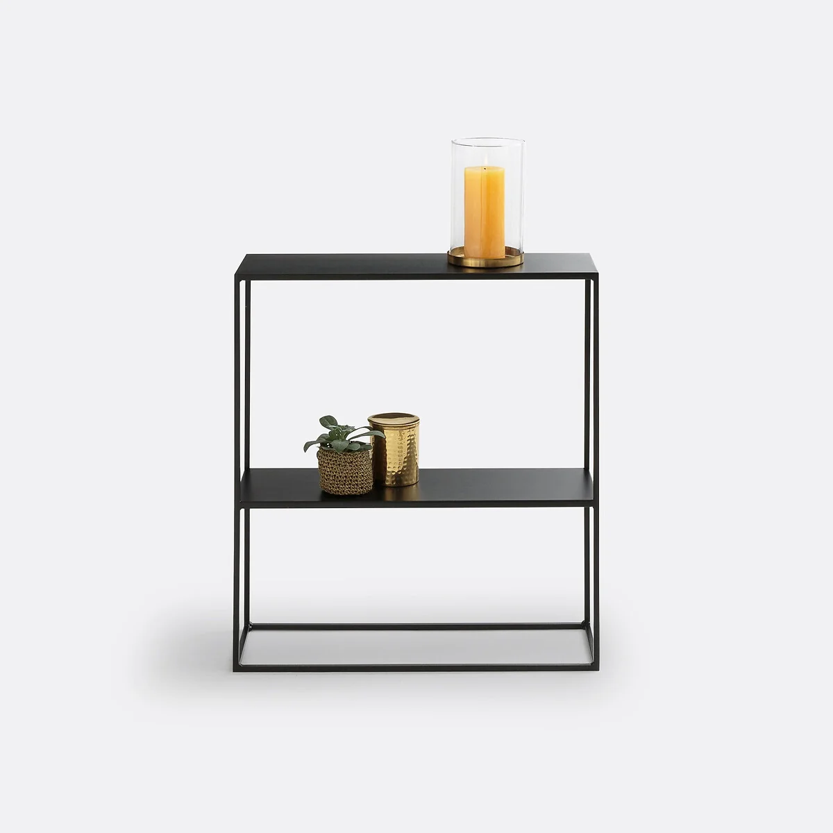 Miva Two-Tier Steel Console Table – image 2
