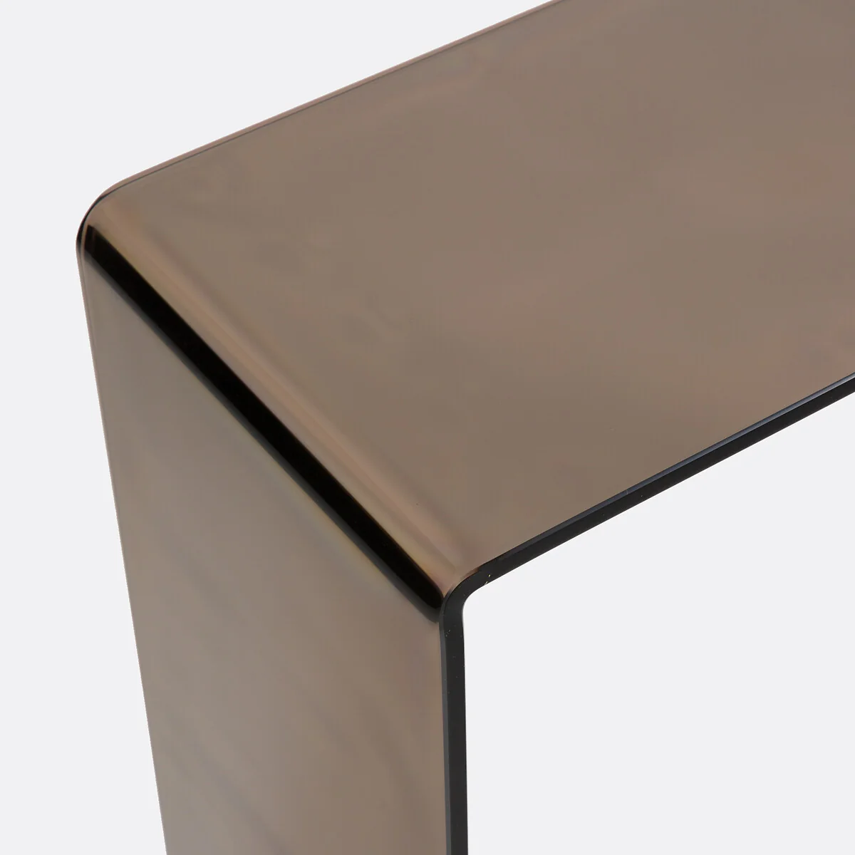 Joan Console Table in Smoked Tempered Glass – image 3