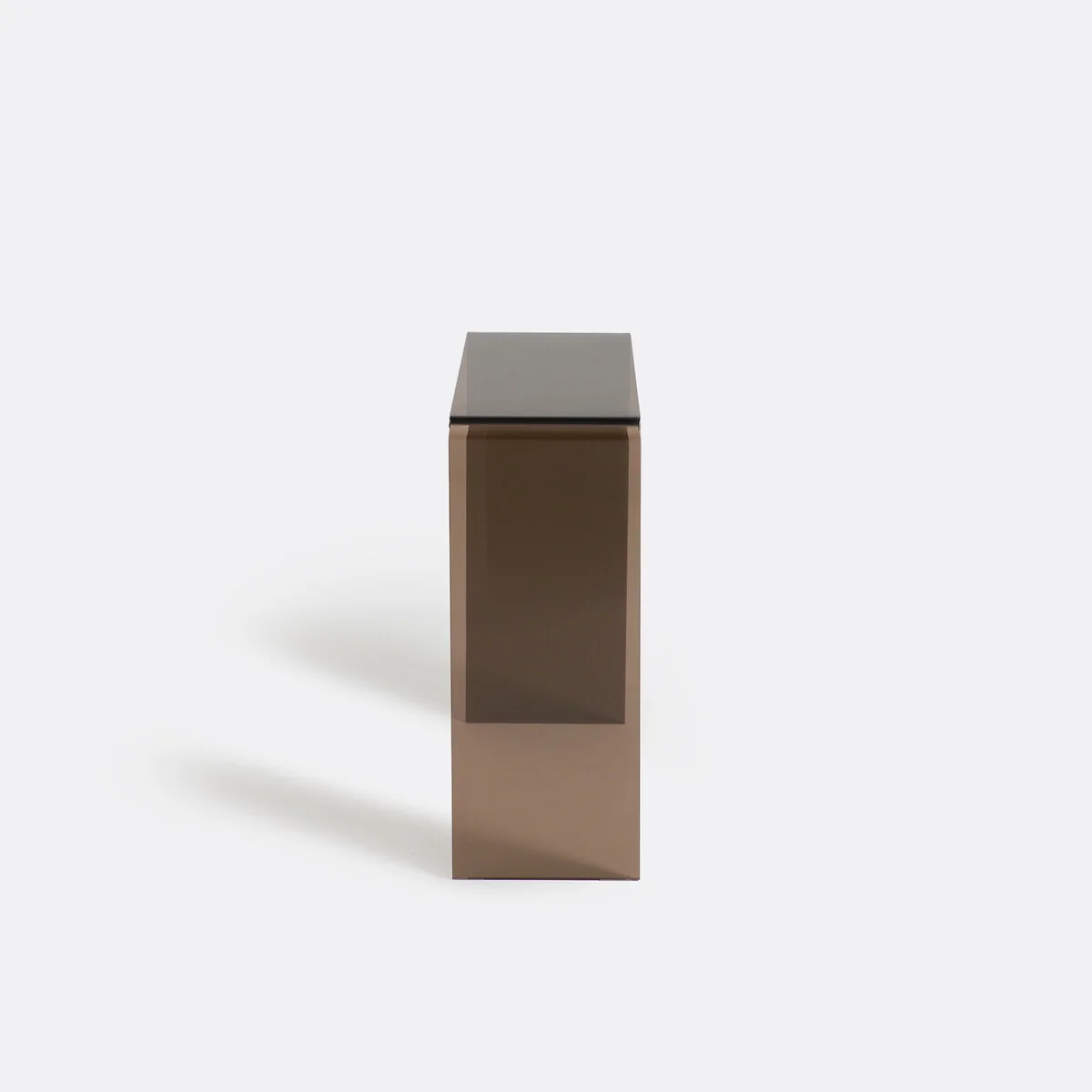 Joan Console Table in Smoked Tempered Glass – image 4