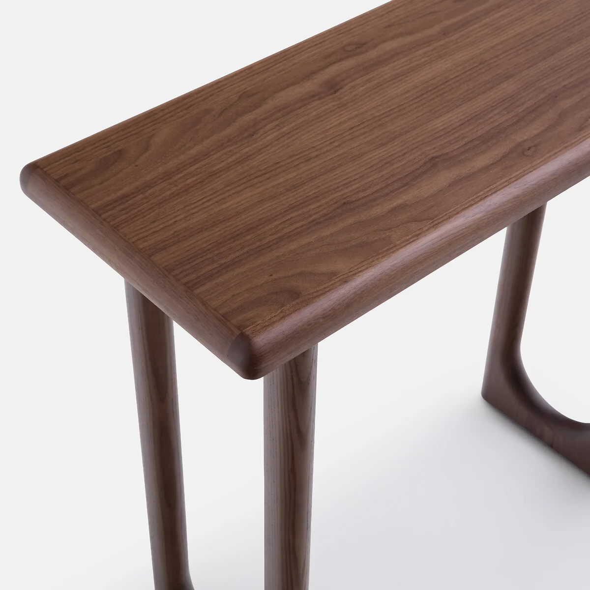 Douve Solid Walnut, Veneer and Solid Ash Console Table, Width 80cm – image 3