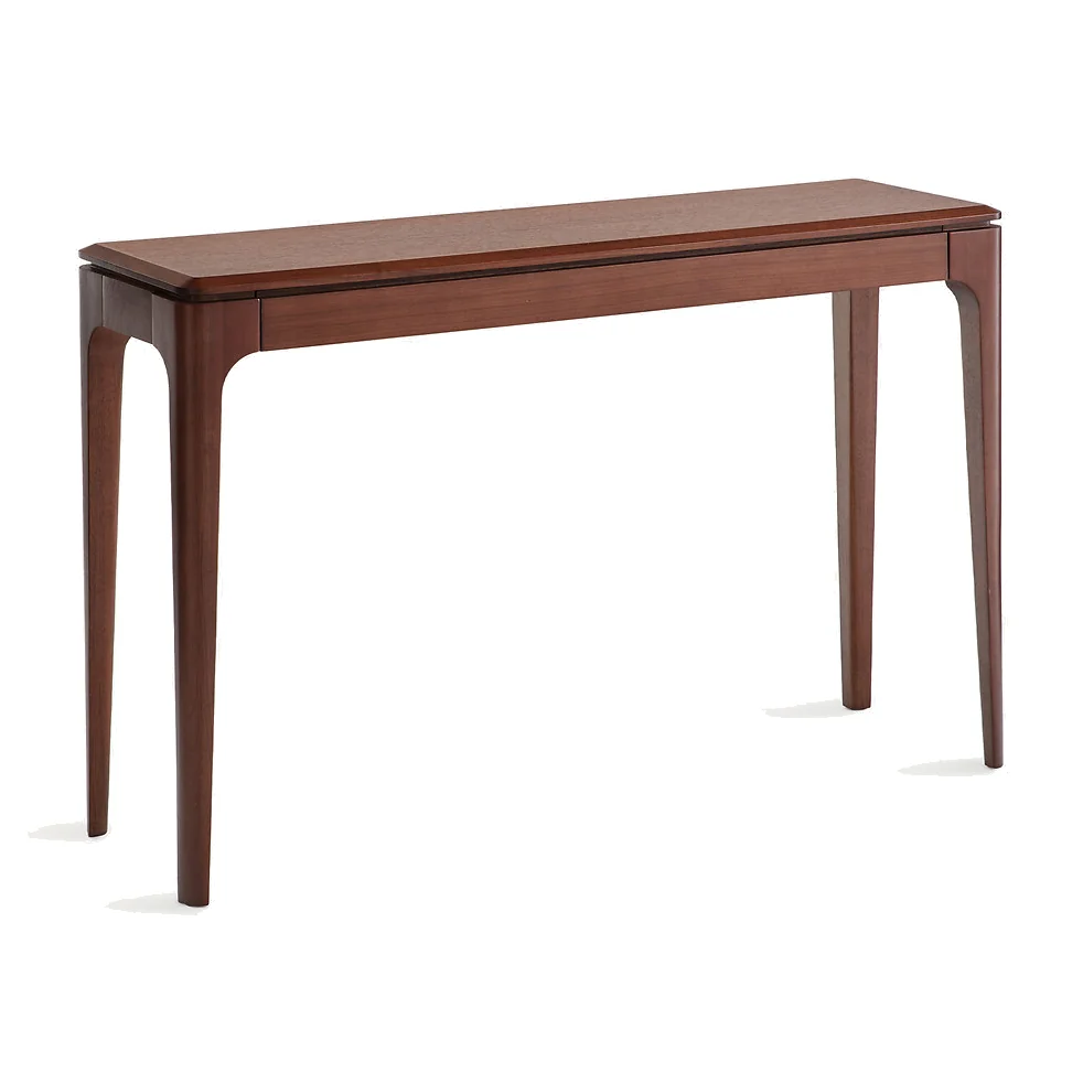 Sanara Solid Walnut and Veneer 1-Drawer Console Table