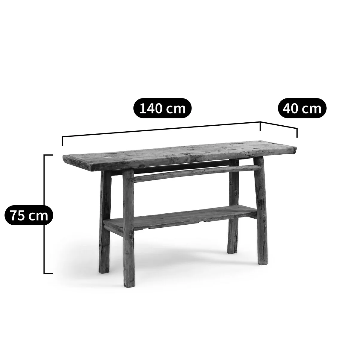 Sumiko Recycled Wood Console Table – image 8