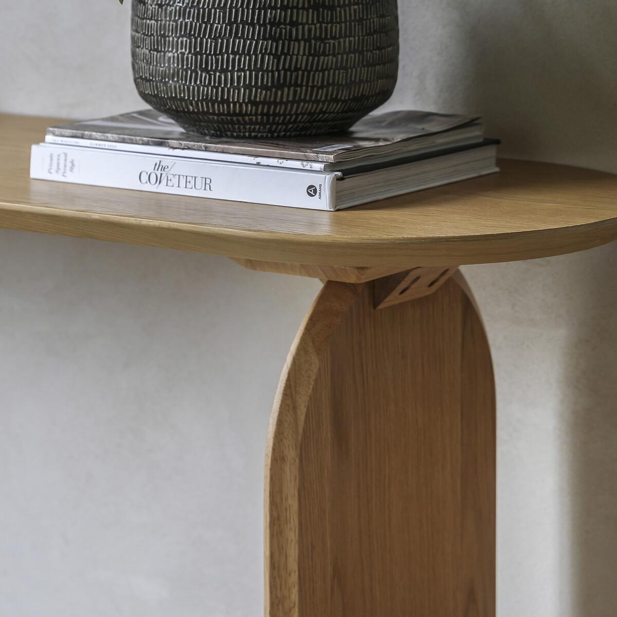 Garner Curve Oak Console Table – image 3