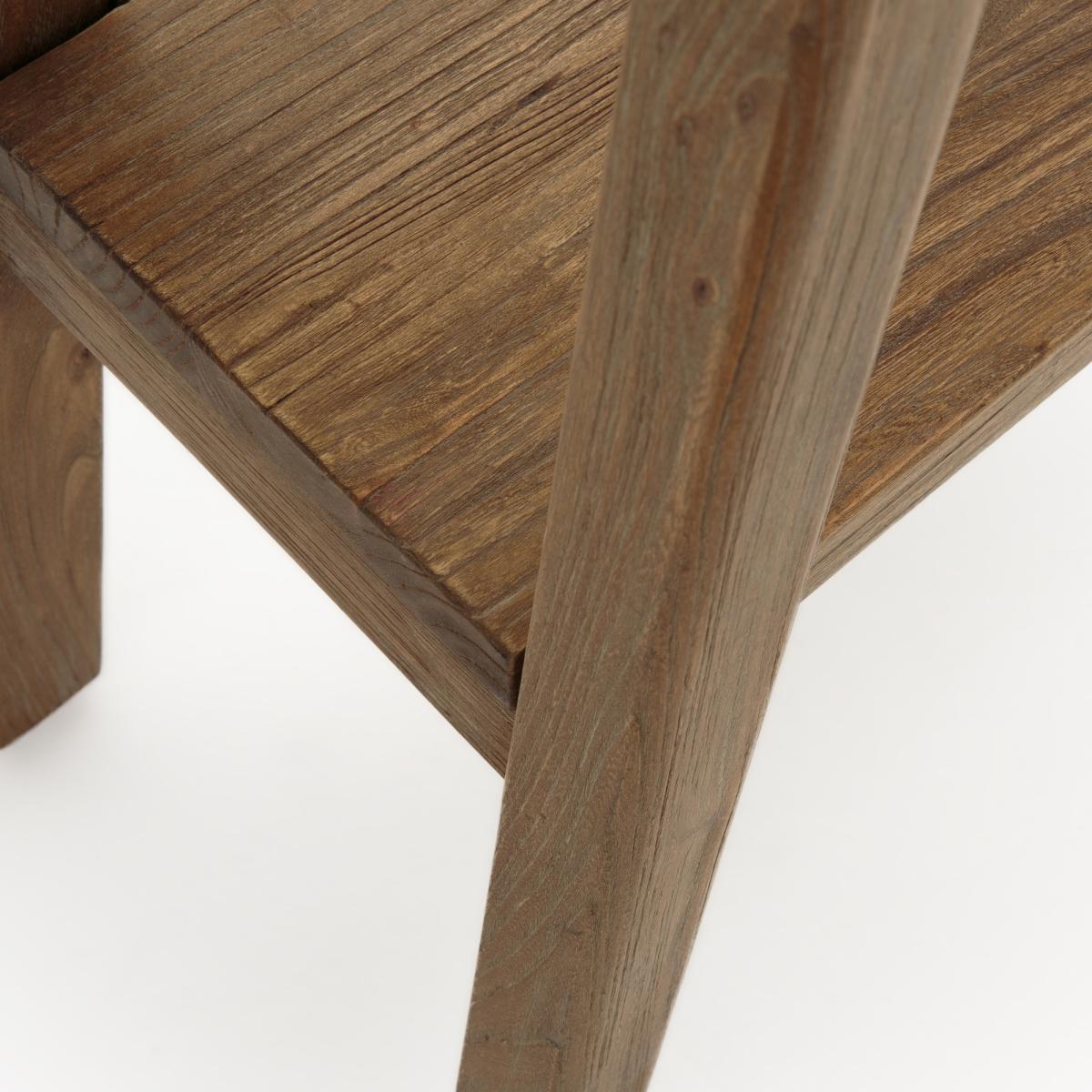 Asayo Solid Elm Two Tier Console Table – image 3