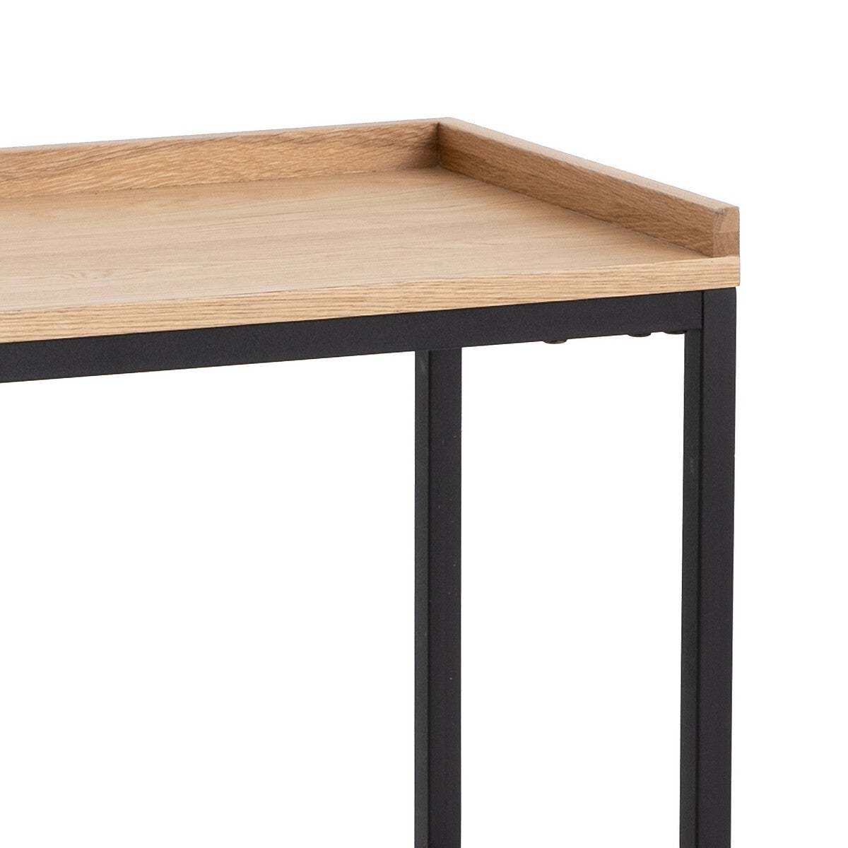 Volga Oak & Metal Console Table – image 3