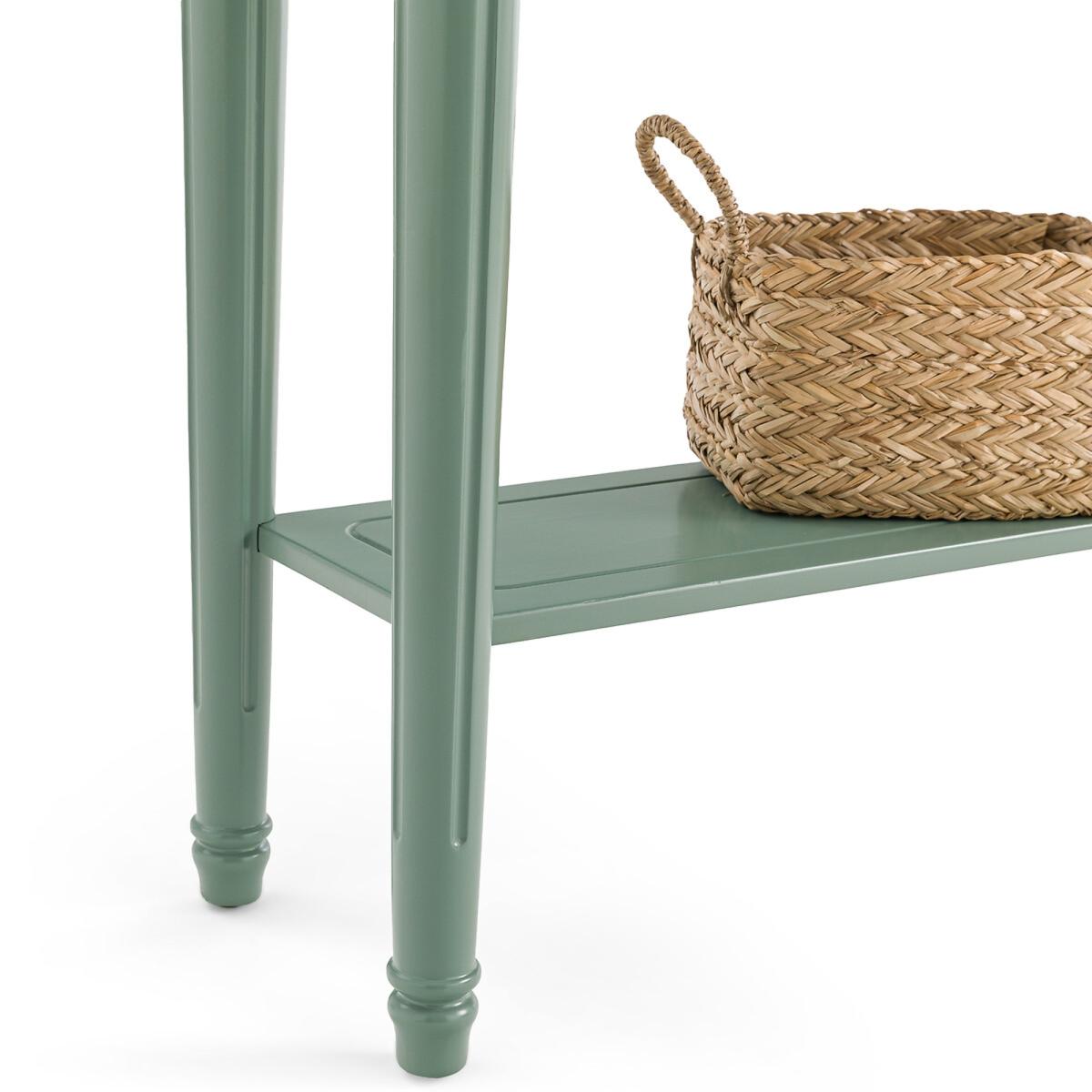 Baudry Turned Leg Pine Console Table – image 3