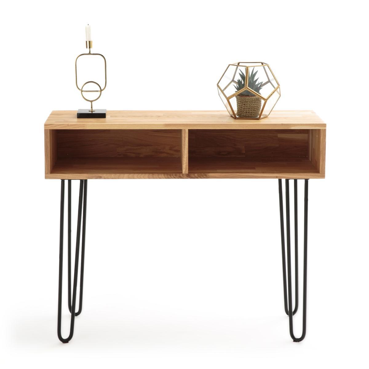 Adza Solid Oak Console Table – image 2