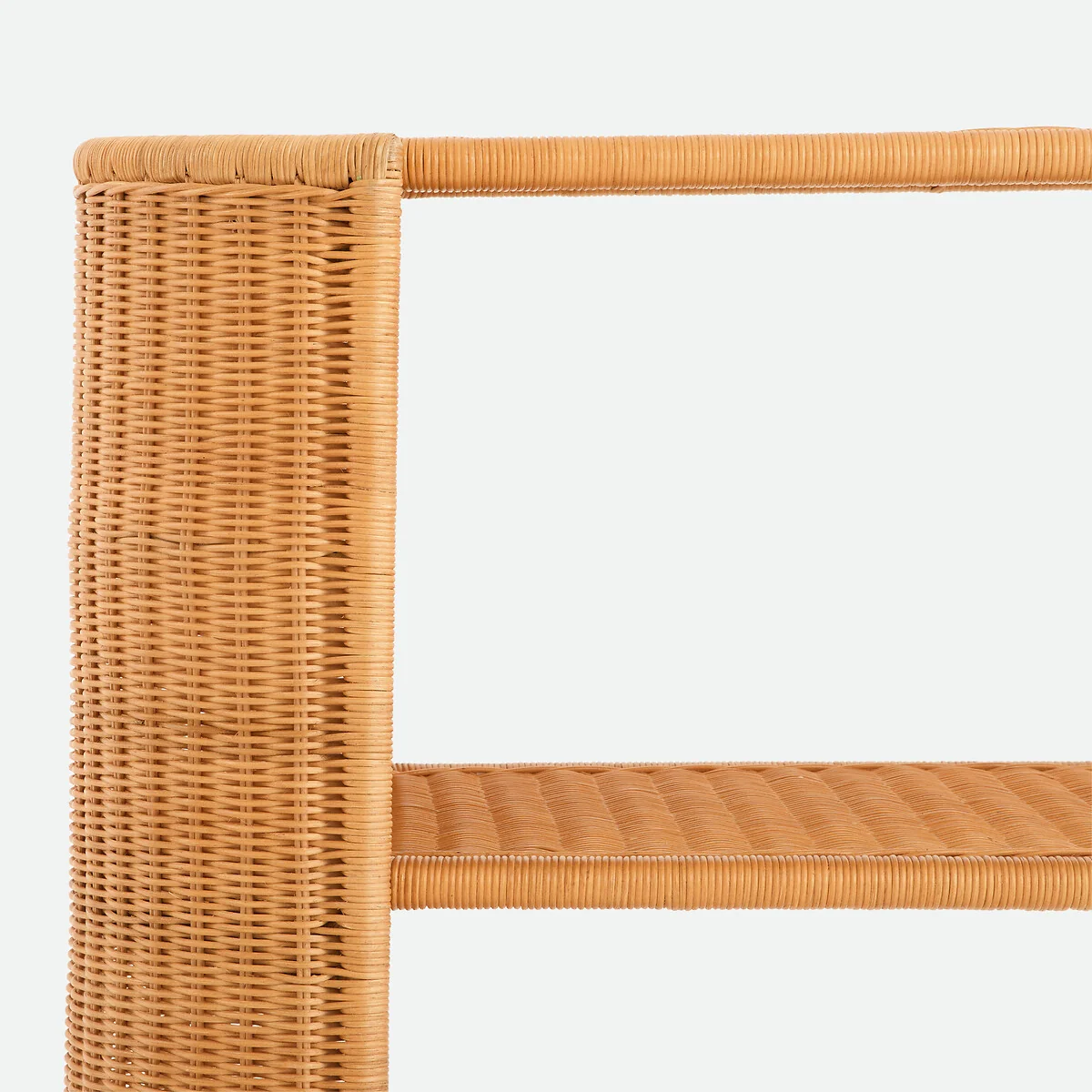 Joema Woven Rattan Two-Shelf Console Table – image 5