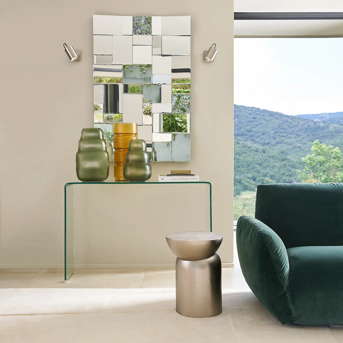 Cristalline Tempered Glass Console Table – image 2