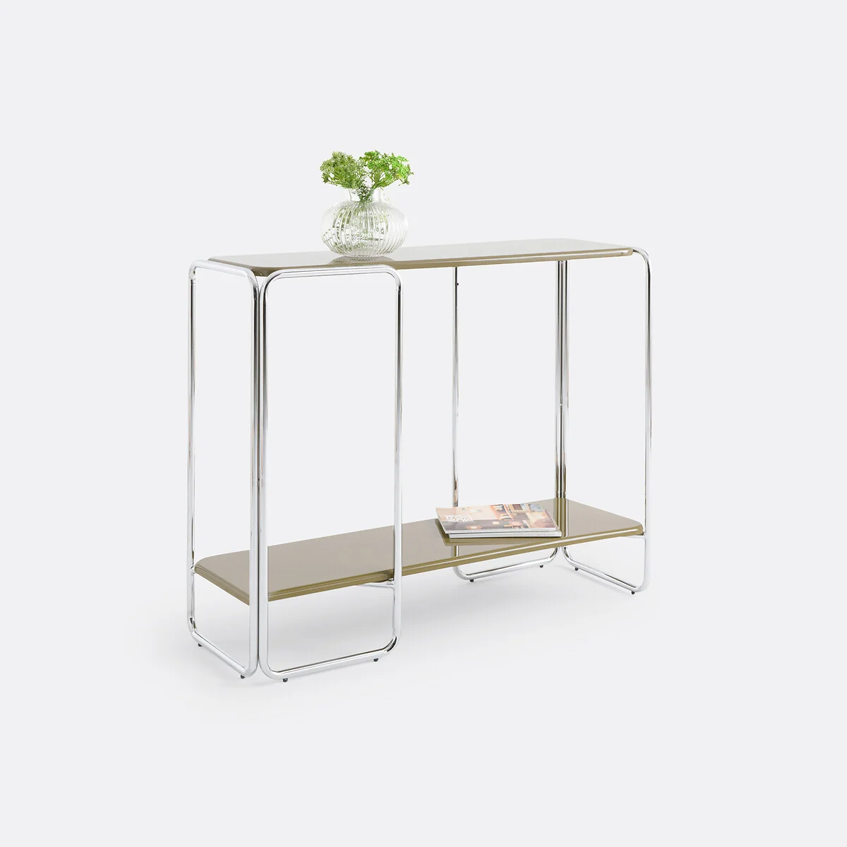 Socer Lacquered Console Table with Two Shelves – image 2