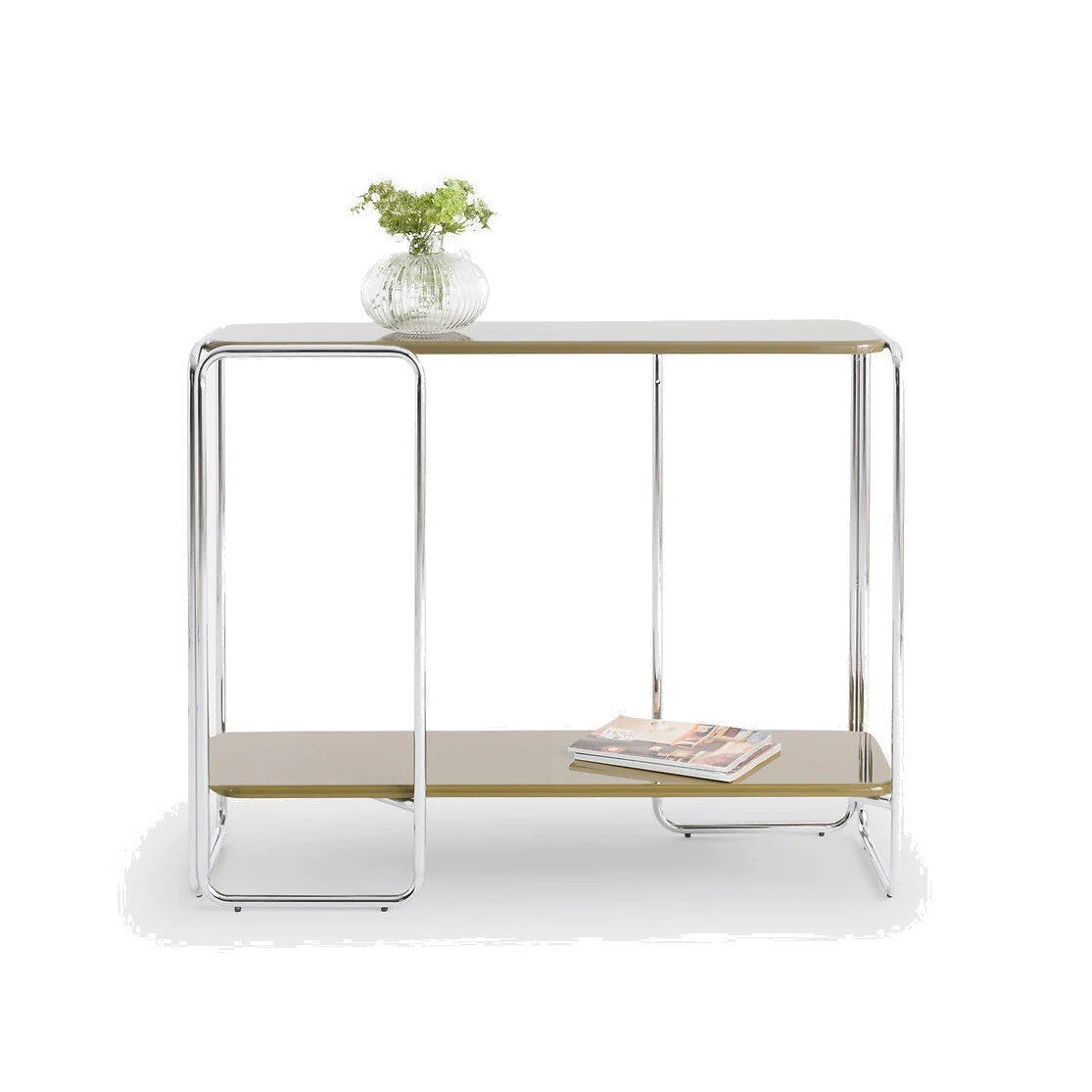 Socer Lacquered Console Table with Two Shelves – image 1