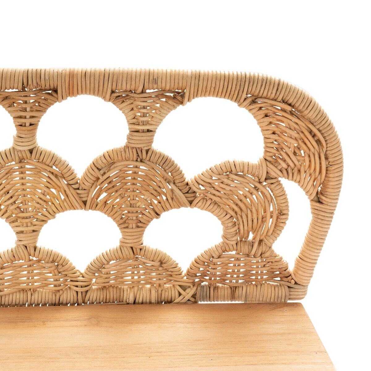 Palma Teak / Woven Rattan Console Desk – image 3