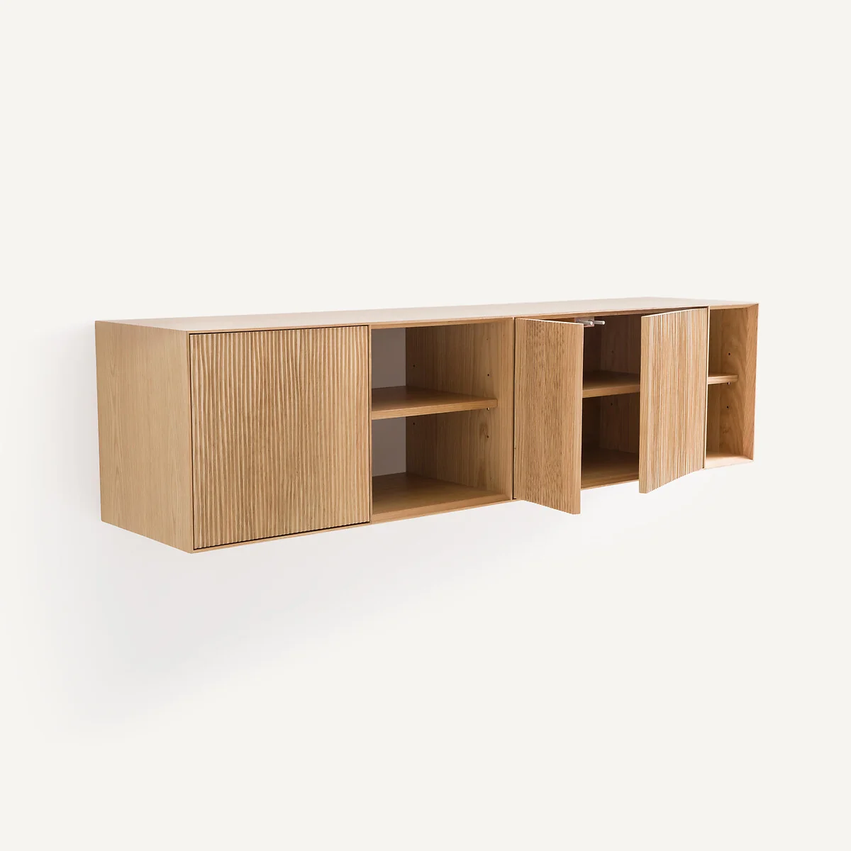 Mikube Wall-Mounted Console Table in Oak and Oak Veneer – image 4