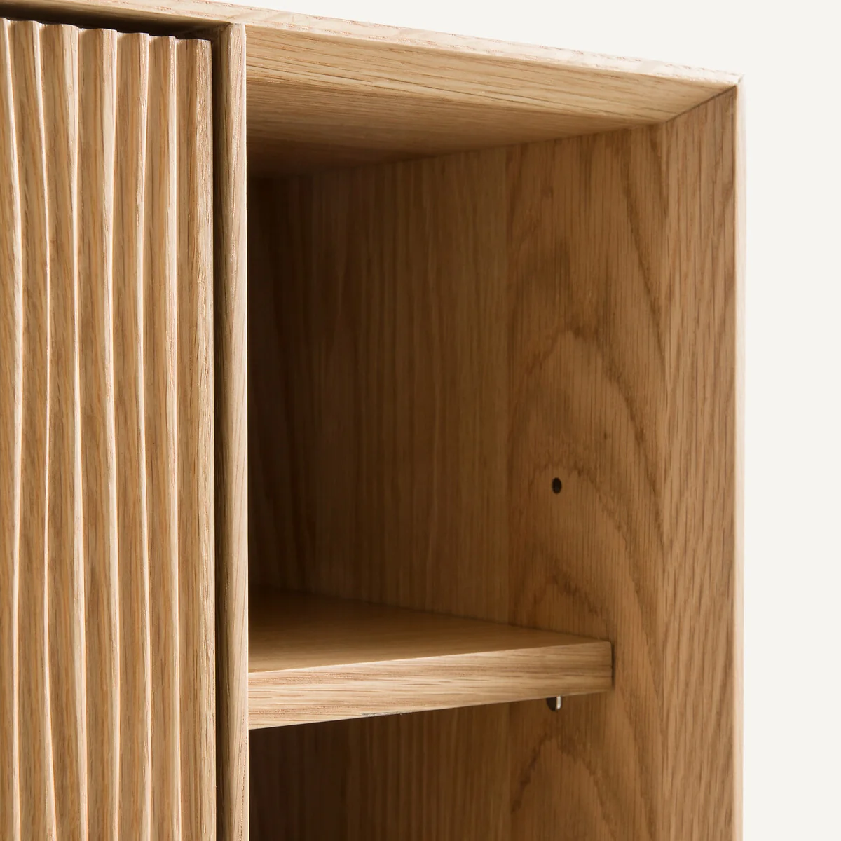Mikube Wall-Mounted Console Table in Oak and Oak Veneer – image 6