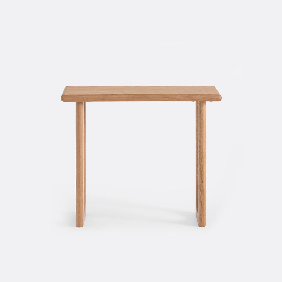 Douve Console Table in Solid Oak and Oak Veneer, Width 80cm – image 2