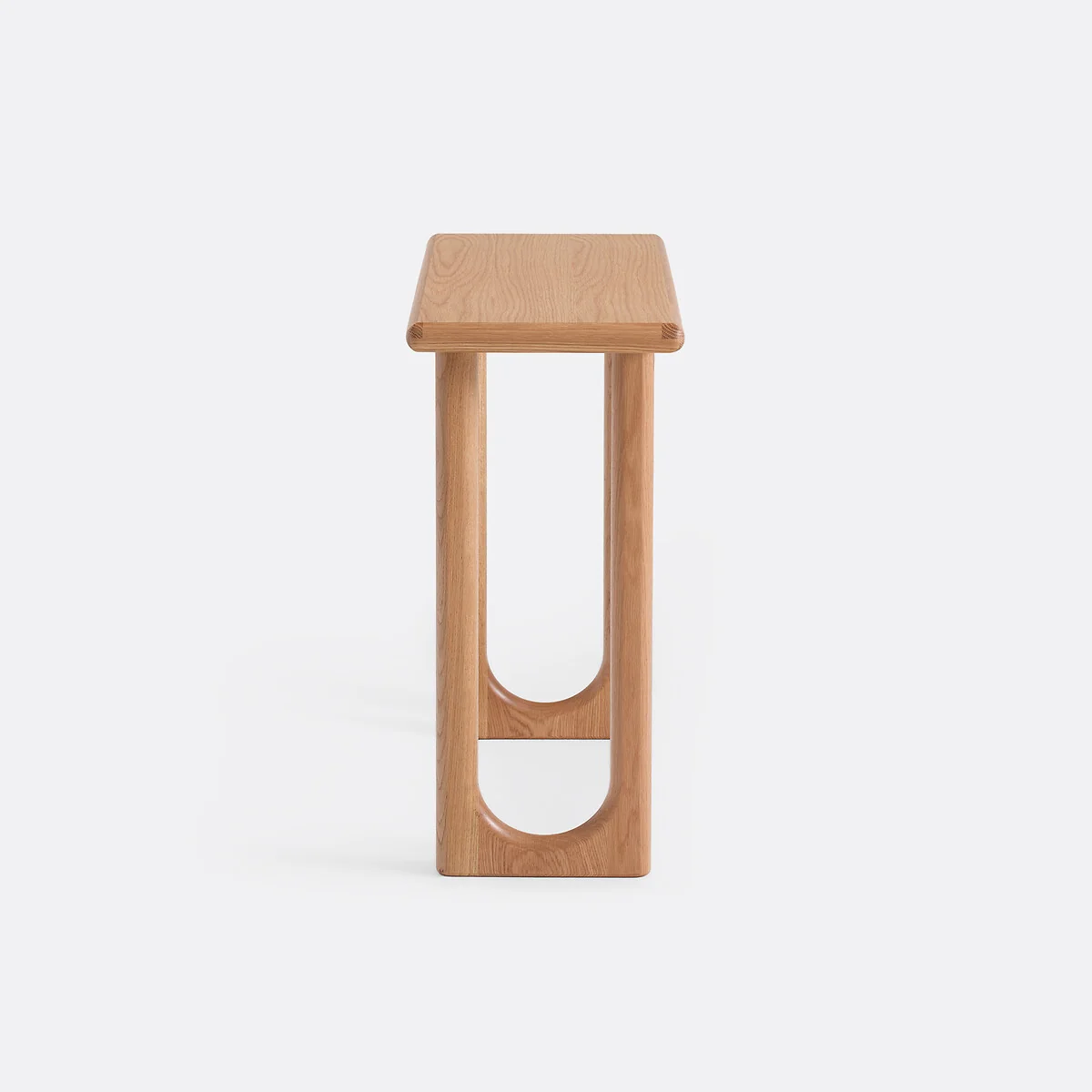 Douve Console Table in Solid Oak and Oak Veneer, Width 80cm – image 3