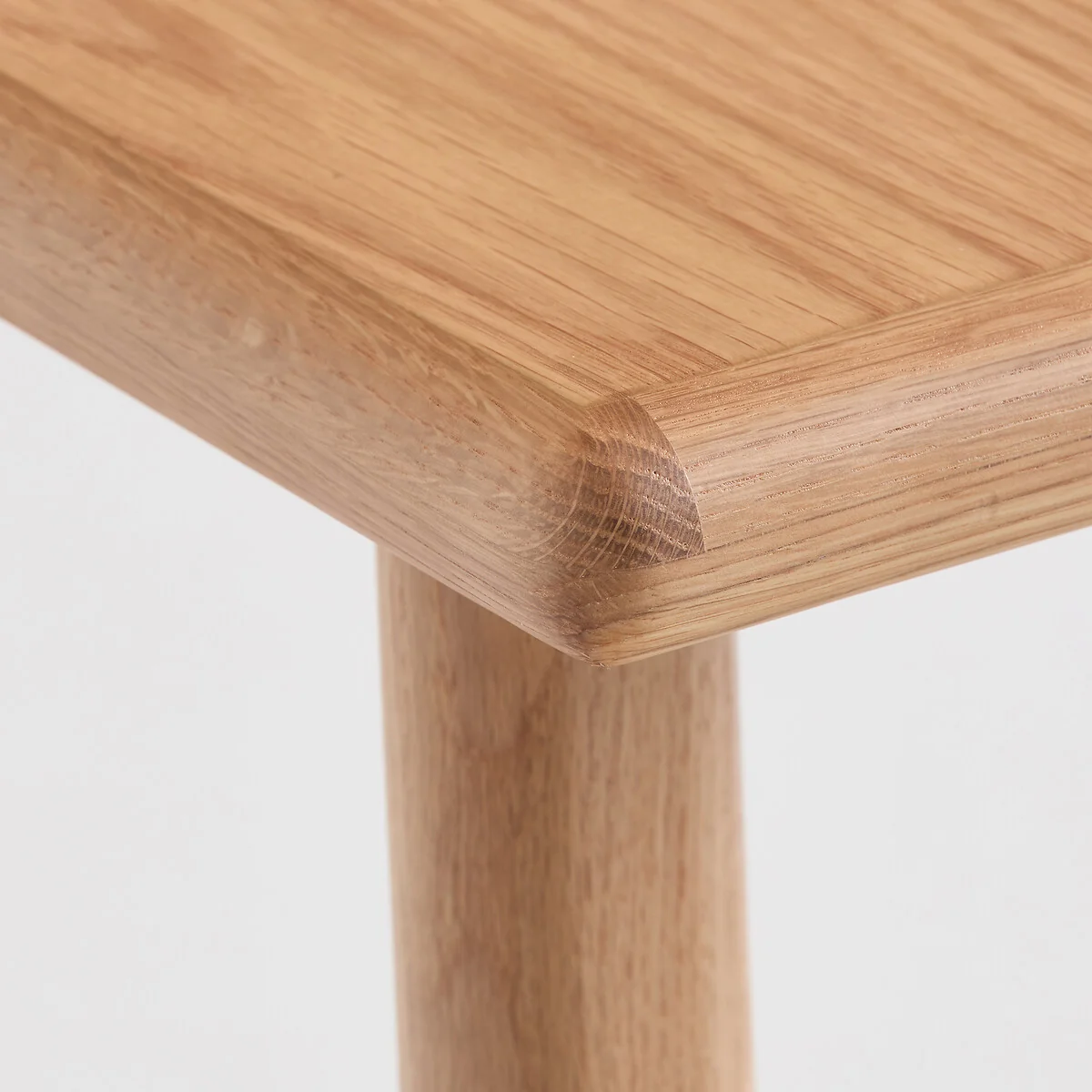 Douve Console Table in Solid Oak and Oak Veneer, Width 80cm – image 4
