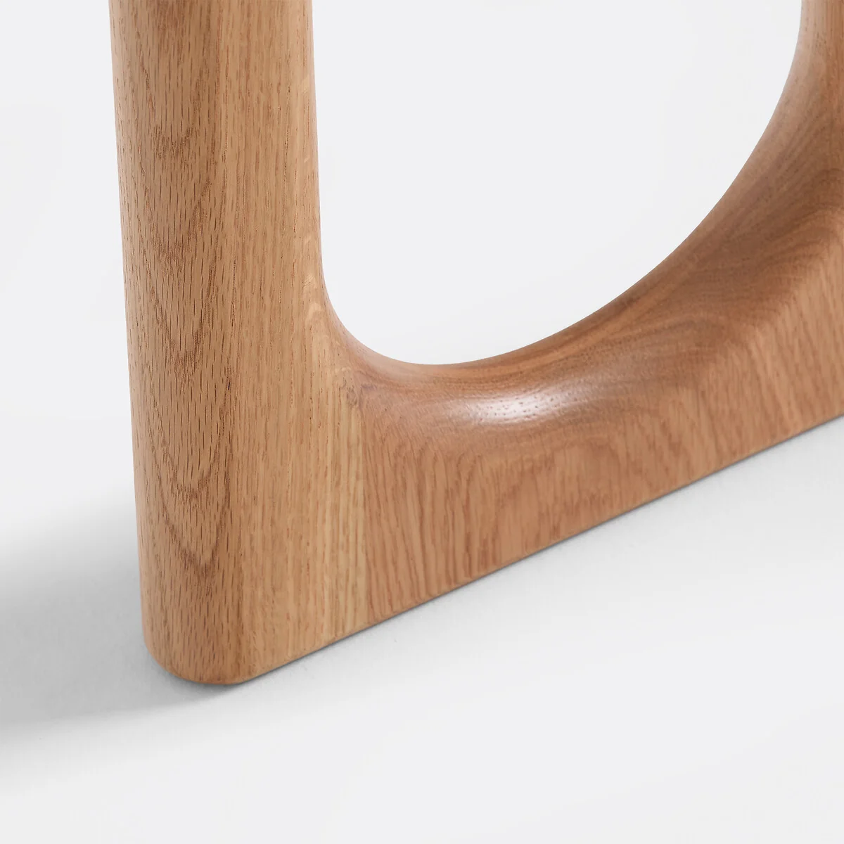 Douve Console Table in Solid Oak and Oak Veneer, Width 80cm – image 5