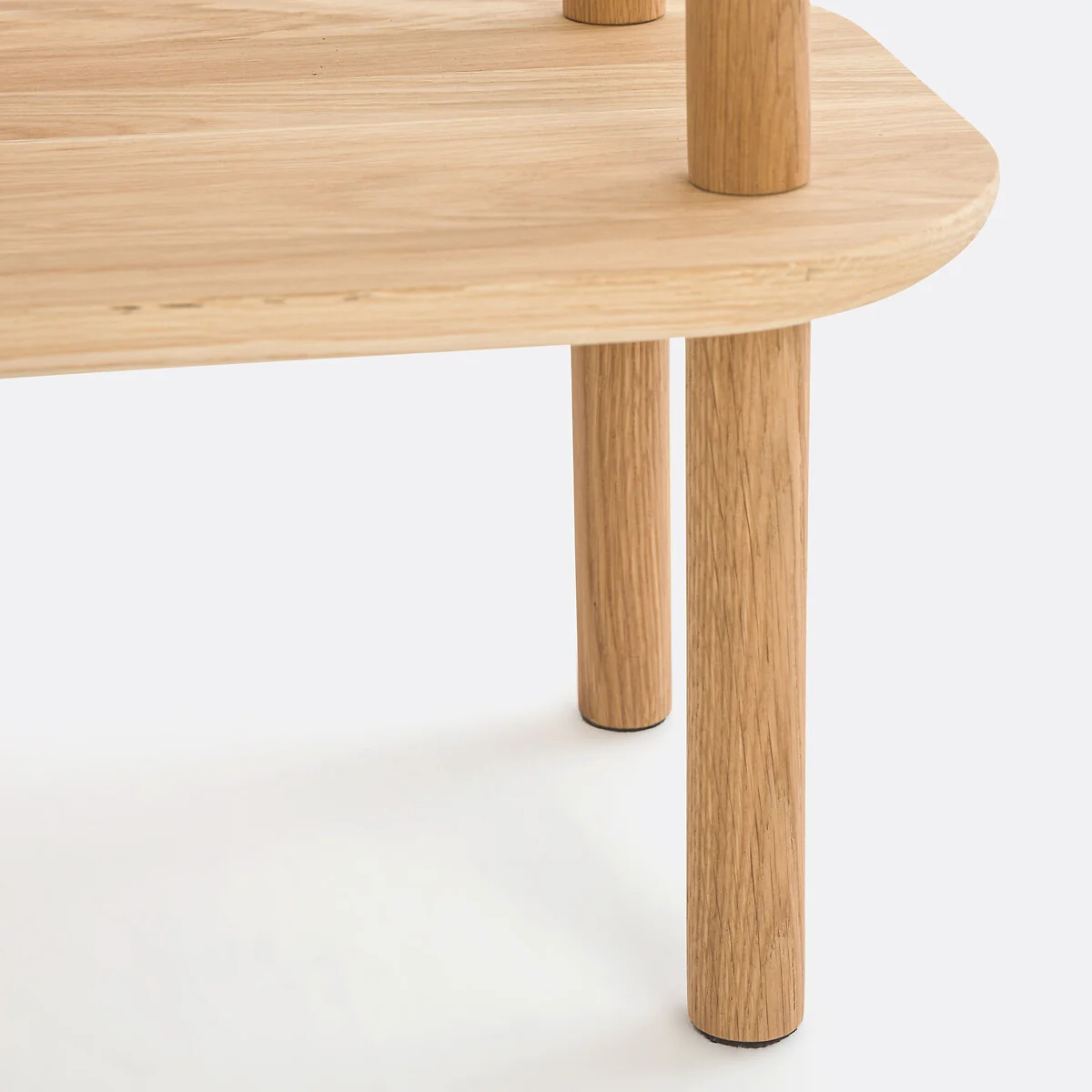 Crueso Asymmetric Solid Oak Console Table – image 8