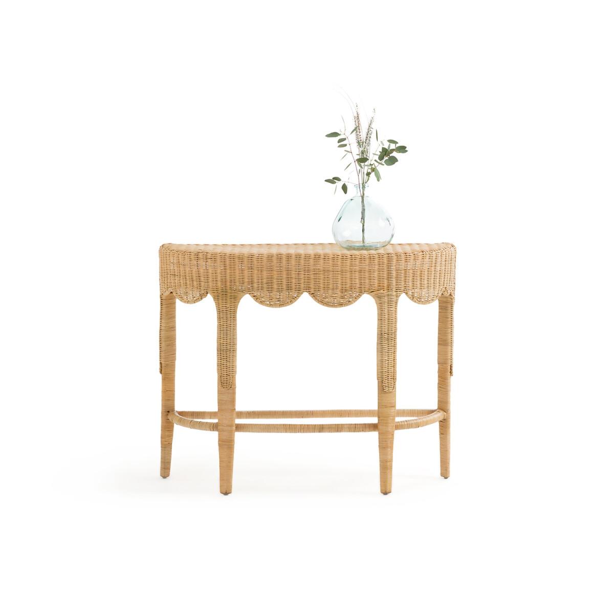 Loama Braided Rattan Console Table – image 2