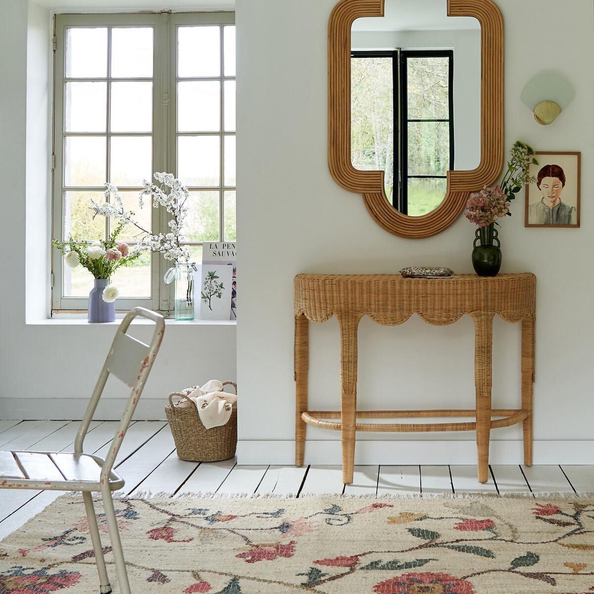 Loama Braided Rattan Console Table – image 5