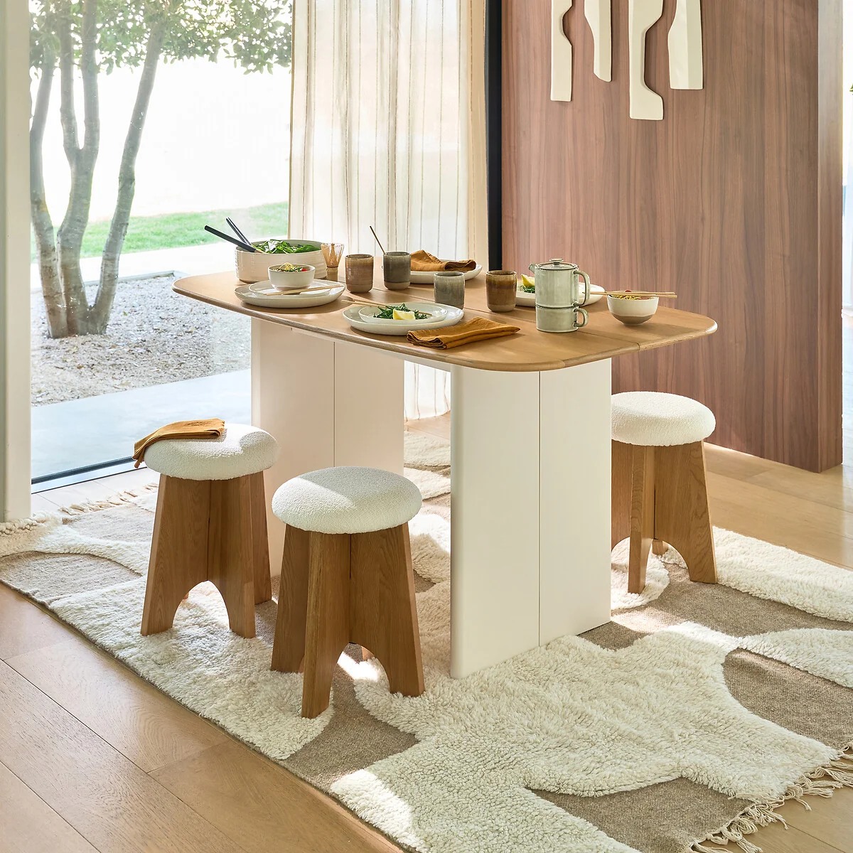 Piana Console Table in Dual Materials with 2 To 4 Places – image 3
