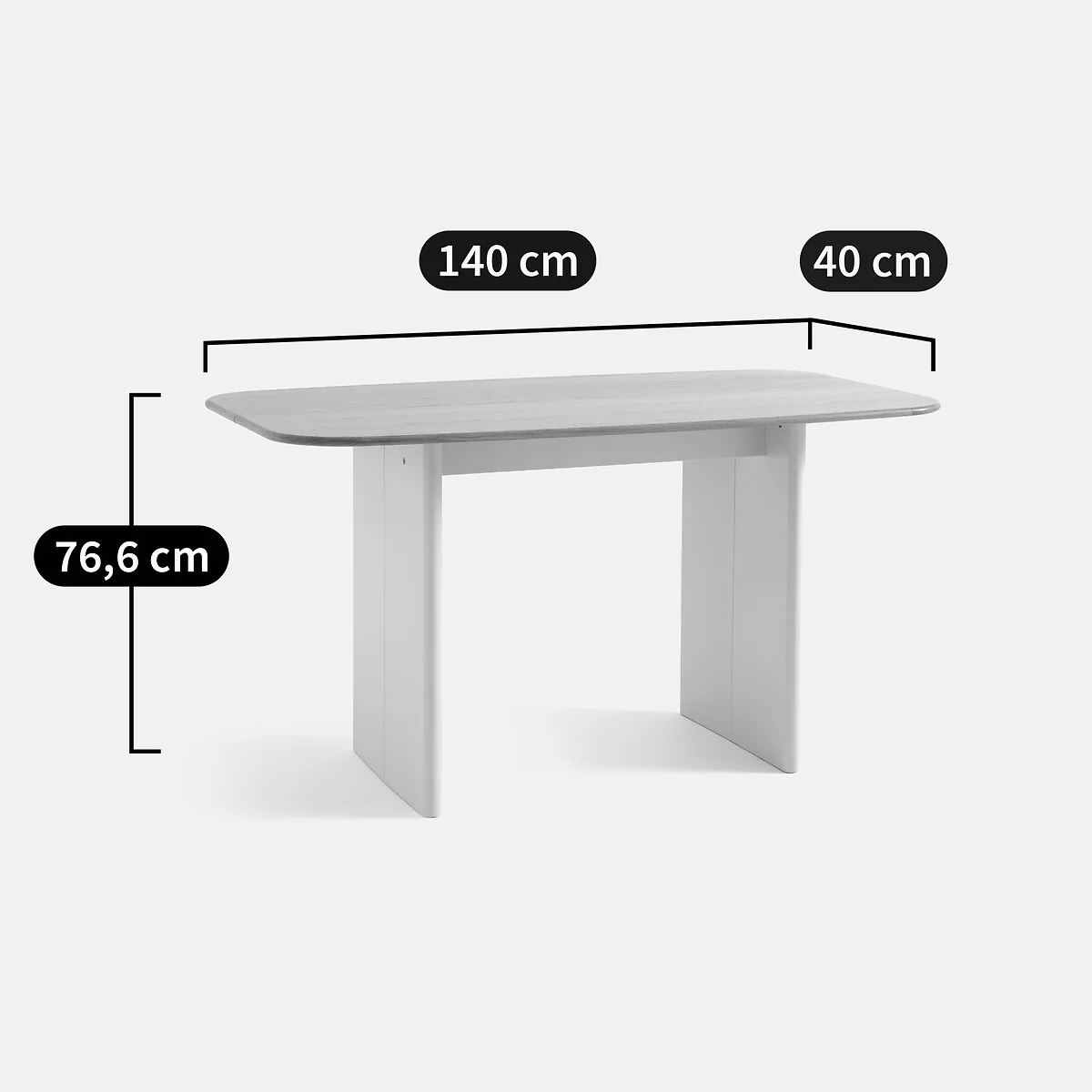 Piana Console Table in Dual Materials with 2 To 4 Places – image 8
