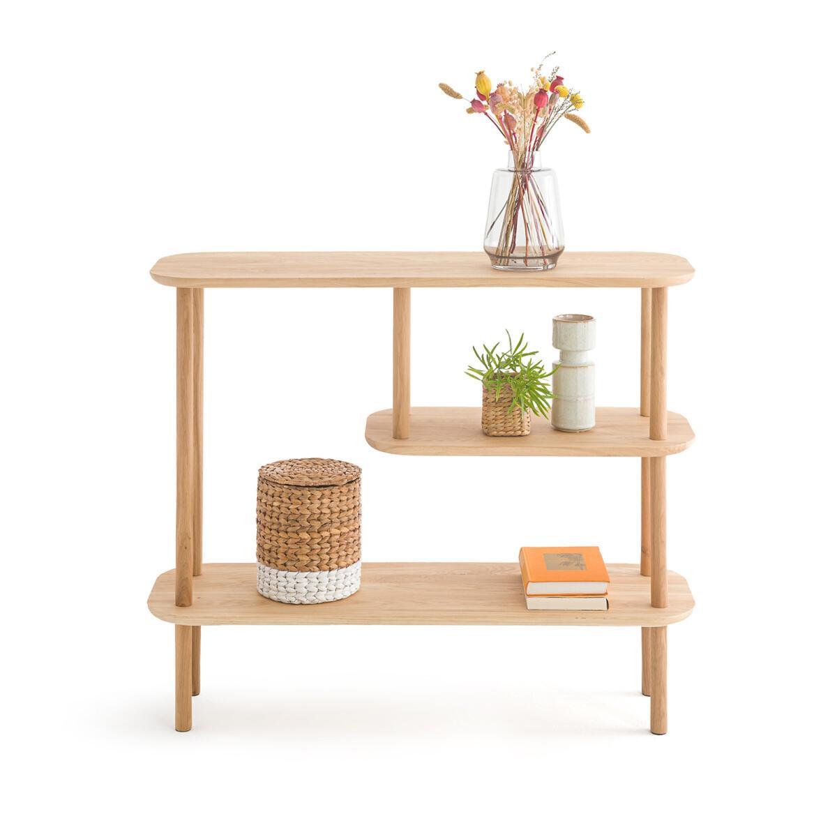 Crueso Asymmetric Solid Oak Console – image 3
