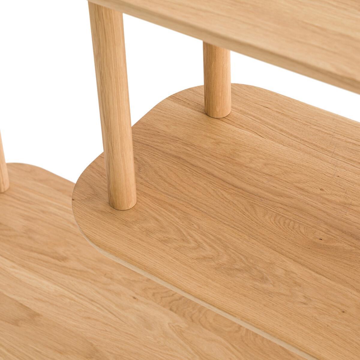 Crueso Asymmetric Solid Oak Console – image 5