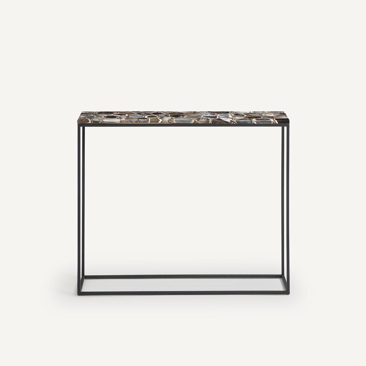 Anaximene Agate & Metal Console Table – image 2