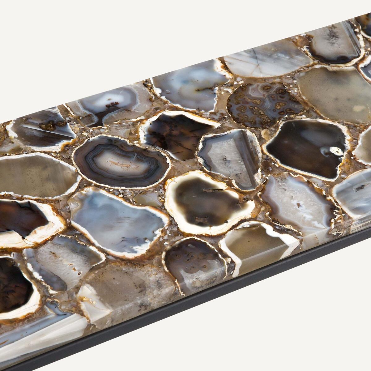 Anaximene Agate & Metal Console Table – image 4