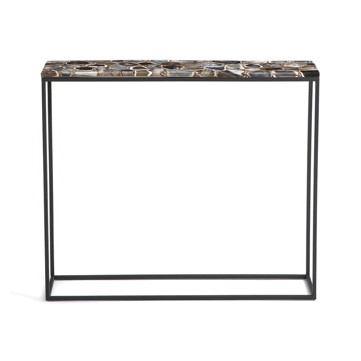 Anaximene Agate & Metal Console Table – image 1