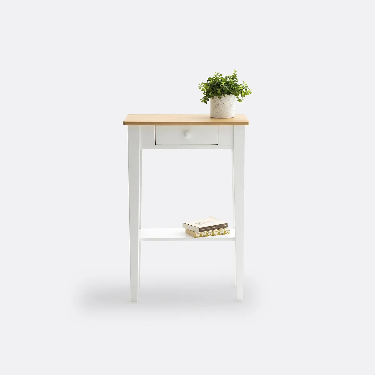 Alvina Solid Pine 1-Drawer Console Table – image 2