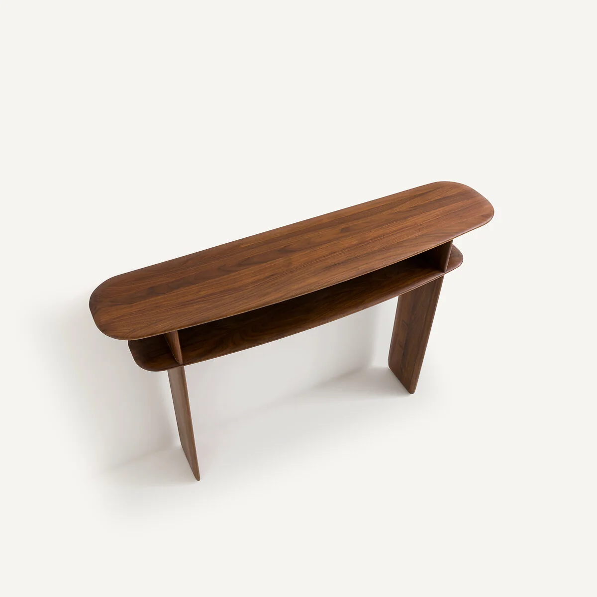 Iloss Solid Walnut Wall Console Table – image 4