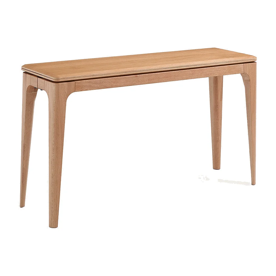Sanara Solid Oak and Oak Veneer Extending Console Table