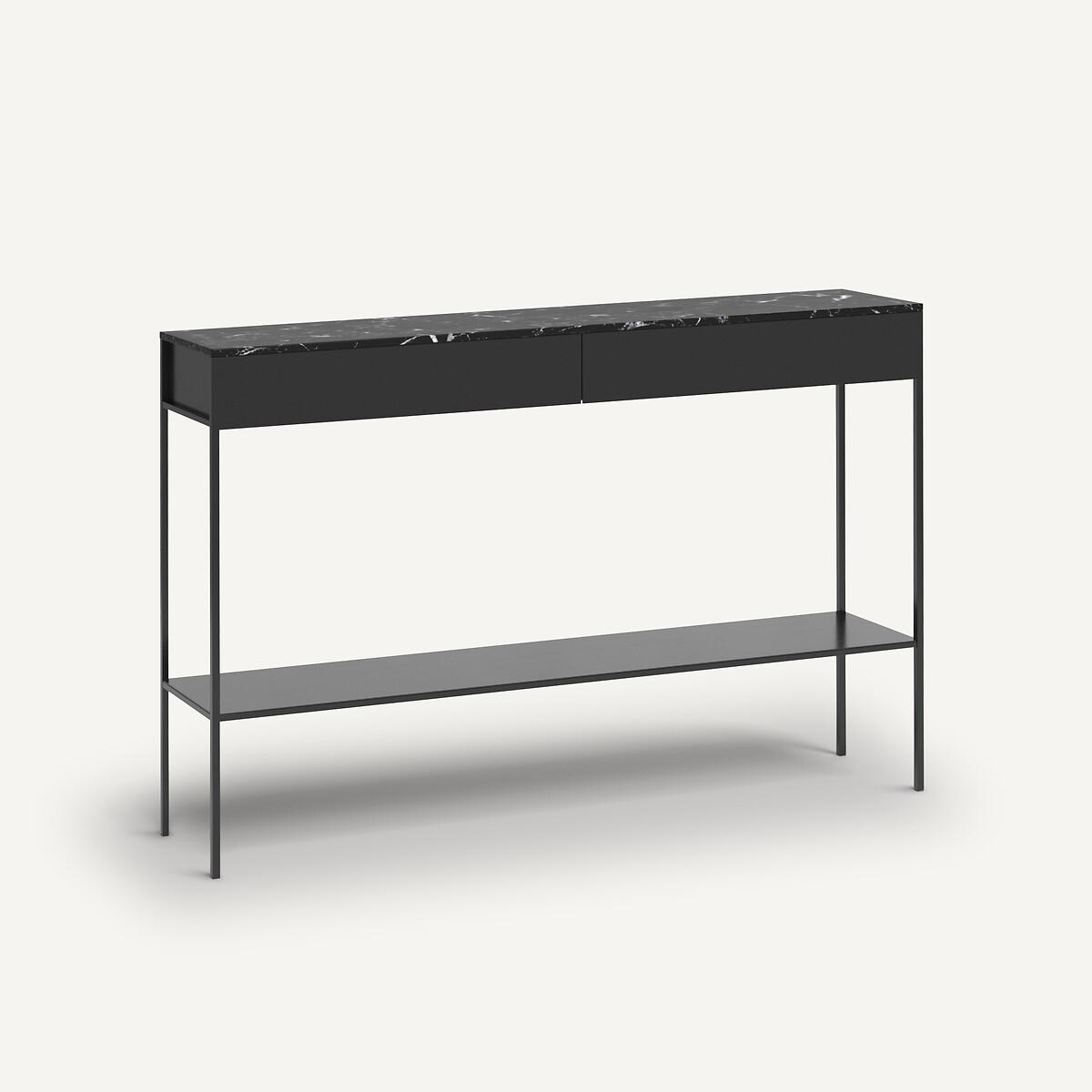 Fébée Marble & Metal Console Table – image 2