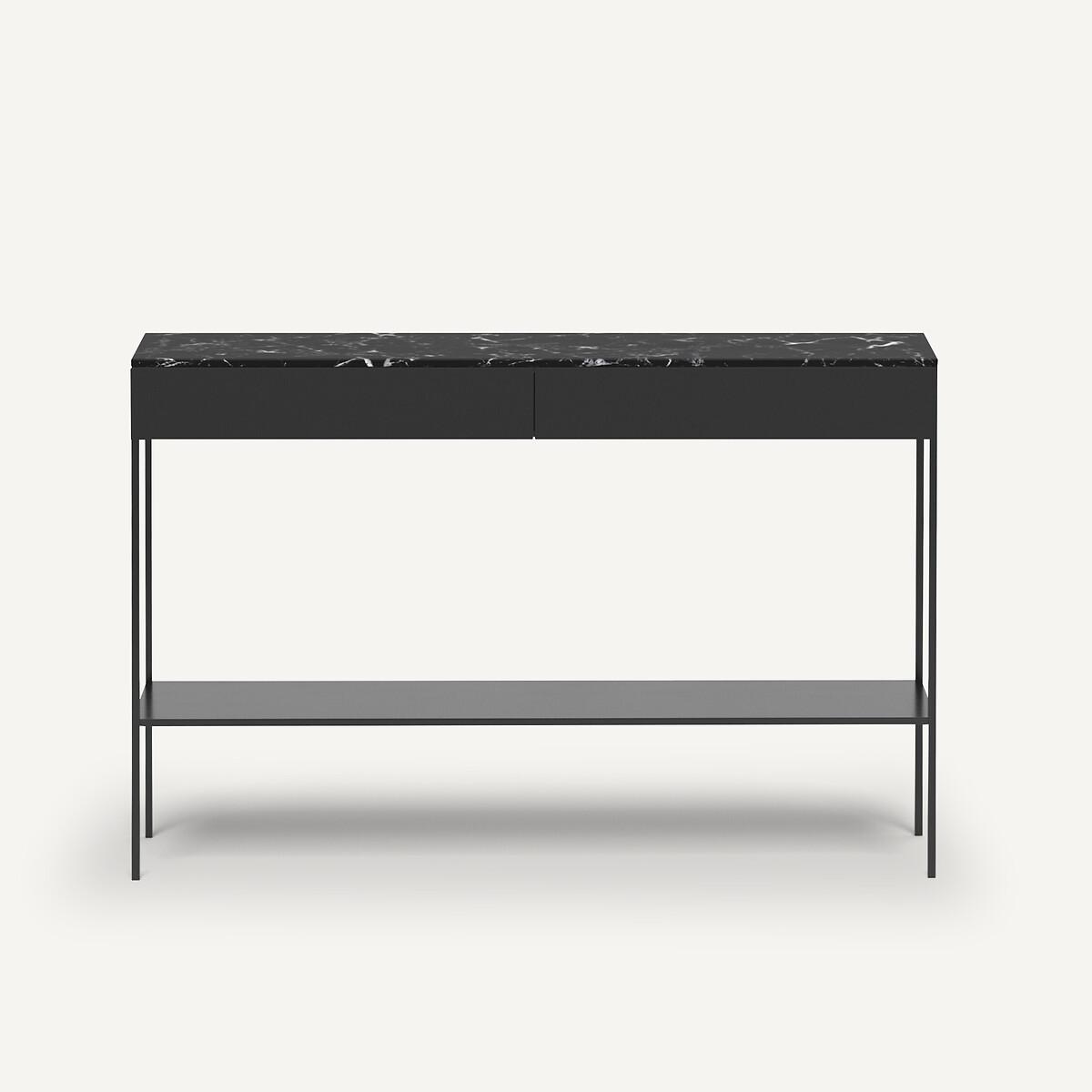 Fébée Marble & Metal Console Table – image 3