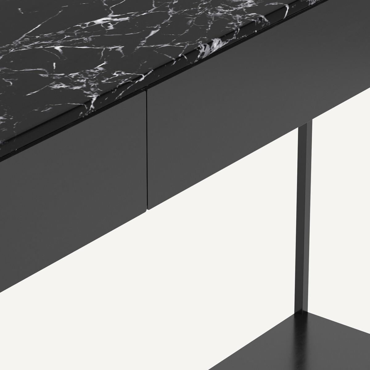 Fébée Marble & Metal Console Table – image 5