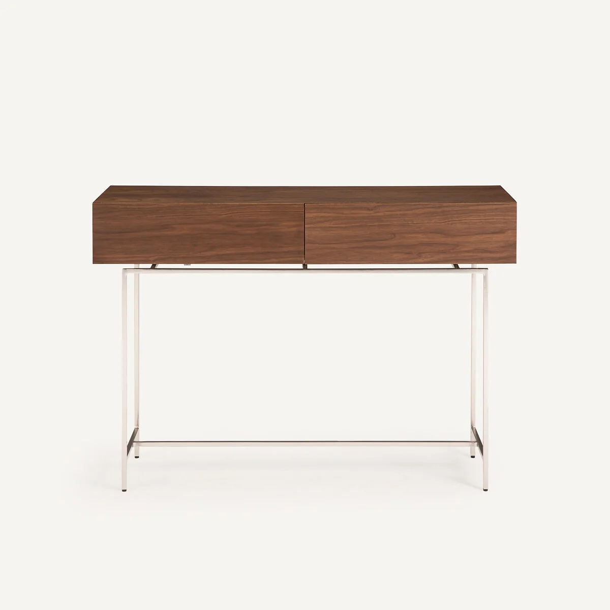 Oreko 2-Drawer Walnut Console Table – image 4