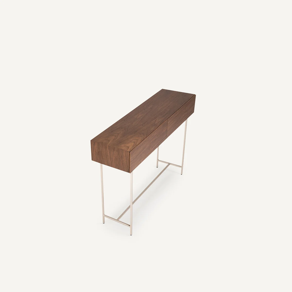 Oreko 2-Drawer Walnut Console Table – image 5
