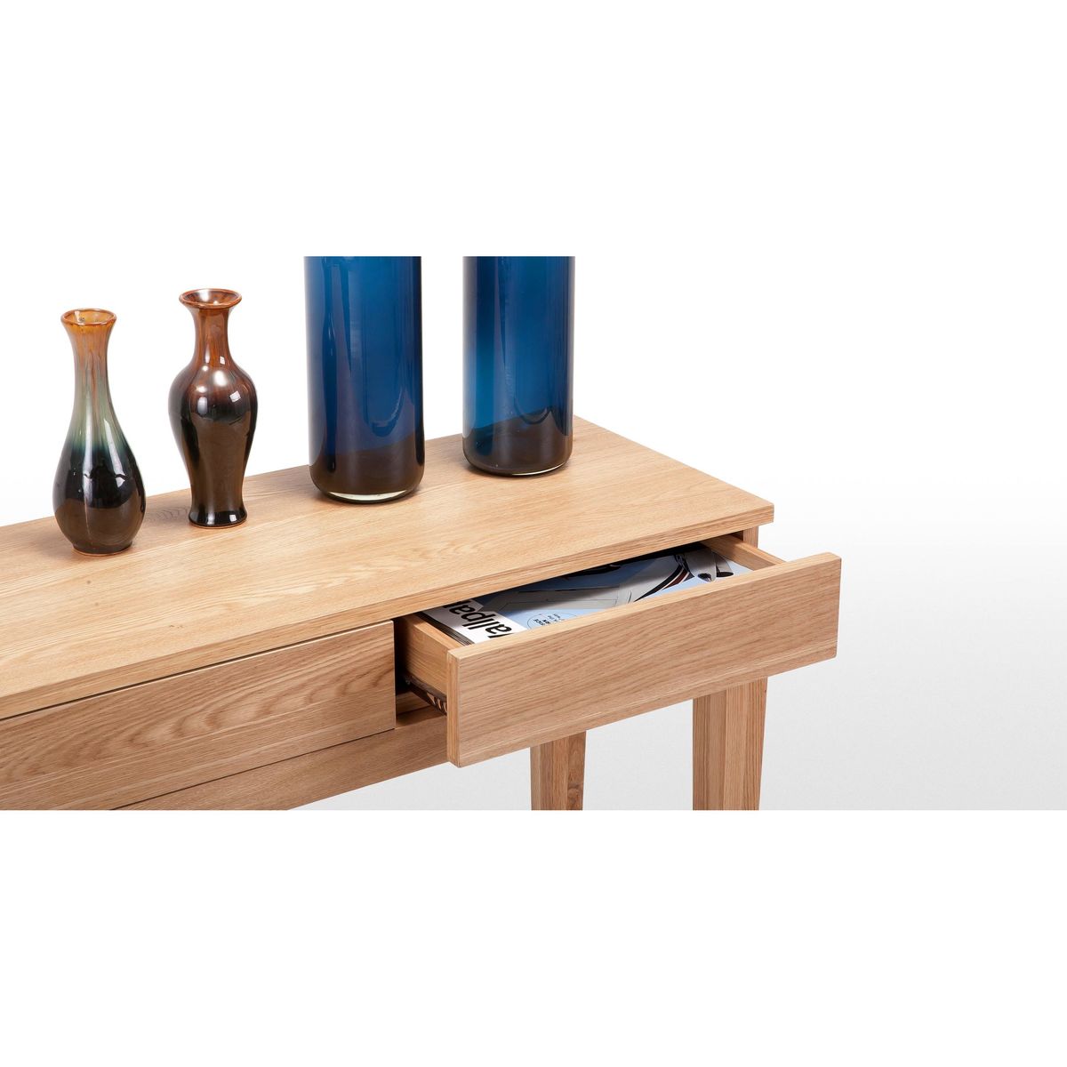 Vernay Console Desk, Oak – image 4