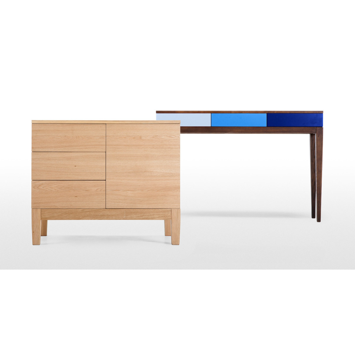 Vernay Console Desk, Oak – image 6